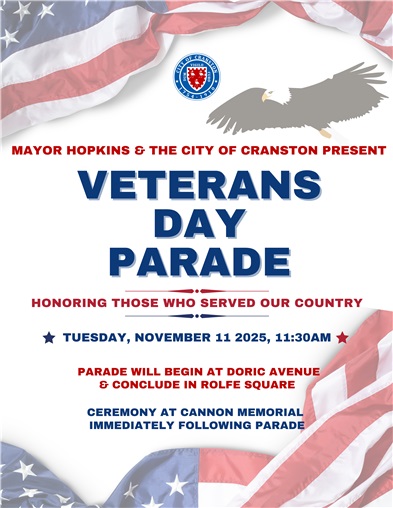 Mayor Hopkins Announces Annual Veterans Day Parade - Tuesday, Nov. 11, 2025